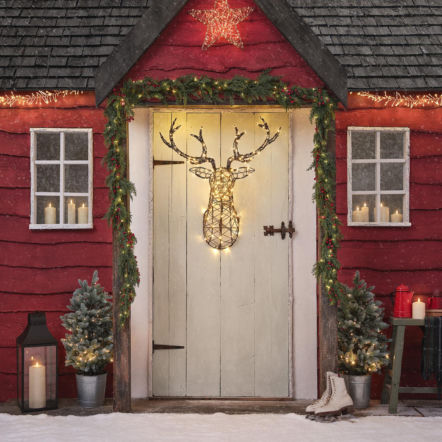 Girlanda świąteczna na drzwi