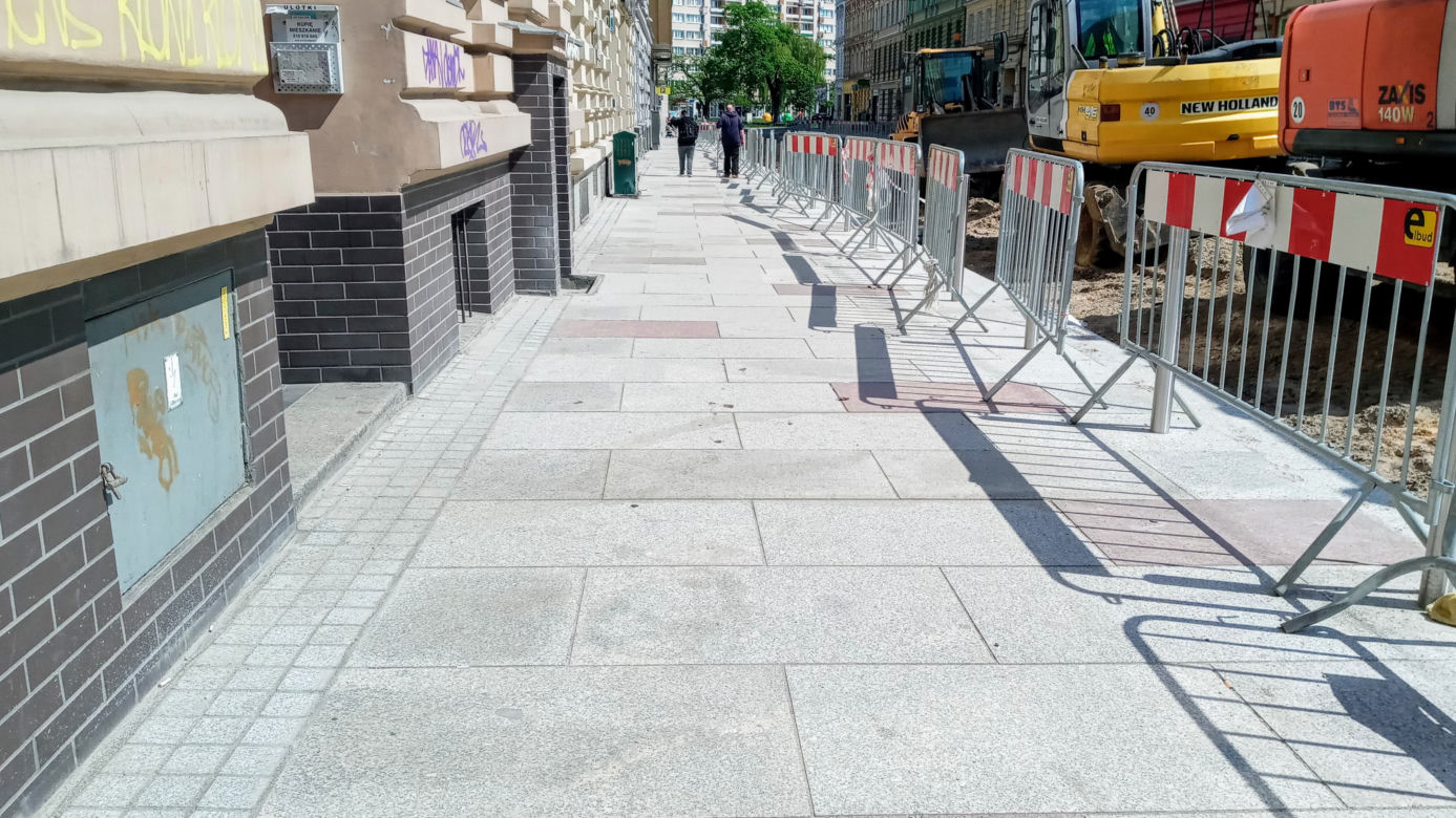 Przebudowa ulic w centrum Szczecina - maj 2020