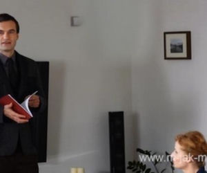 M jak miłość. Chris (Mariusz Zaniewski), Ewa (Dominika Kluźniak)