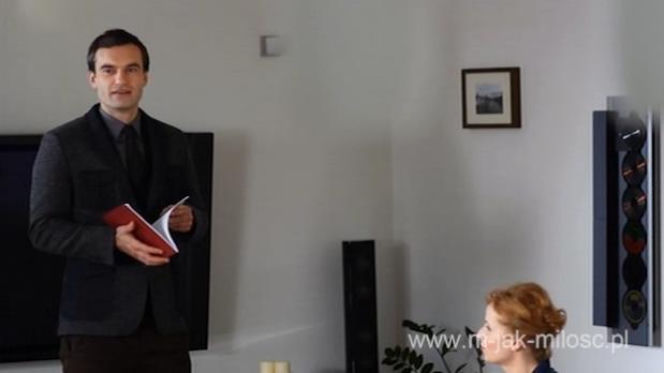 M jak miłość. Chris (Mariusz Zaniewski), Ewa (Dominika Kluźniak)