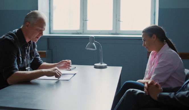 M jak miłość odc. 1893. Magda (Anna Mucha), aspirant (Remigiusz Jankowski)