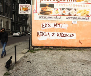 Widzew nosi czapkę z dupki od chleba, a ŁKS je komary... Derby Łodzi na murach