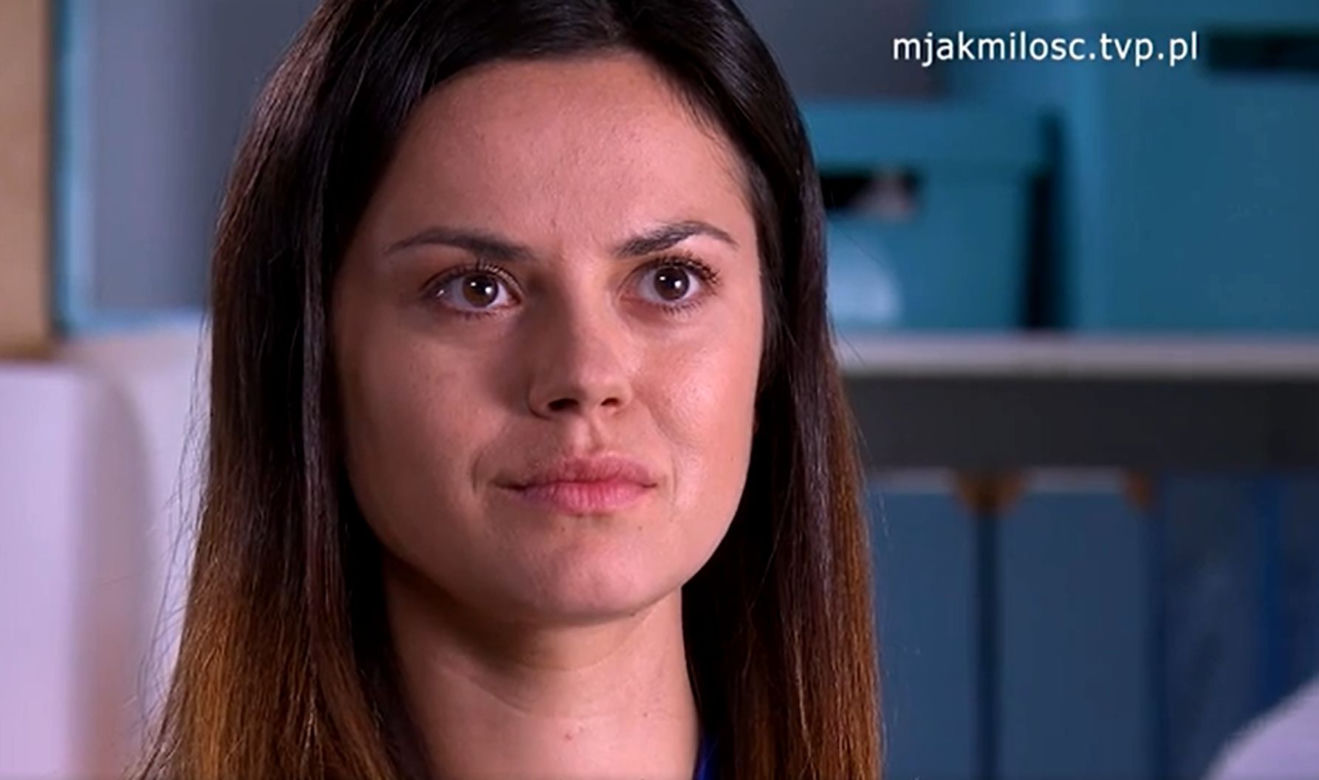 M jak miłość. Jerzy Argasiński (Karol Strasburger), Kasia (Paulina Lasota)