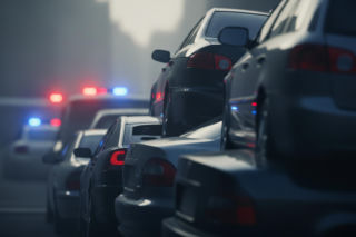 Kolizja na Bielanach. Jak Audi RS3 wjechało pod Mitsubishi?