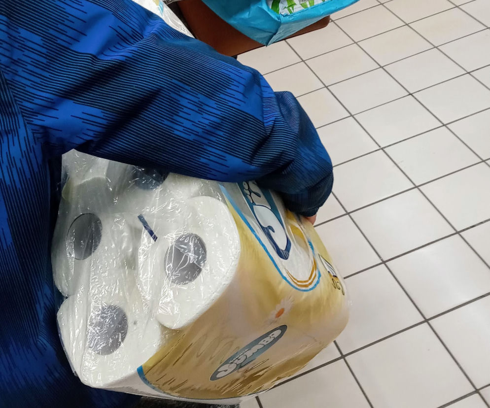 Oblężenie w szczecińskich sklepach z powodu koronawirusa