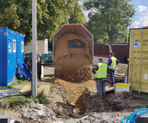 Przebudowa kąpieliska w Dąbiu - wrzesień 2020