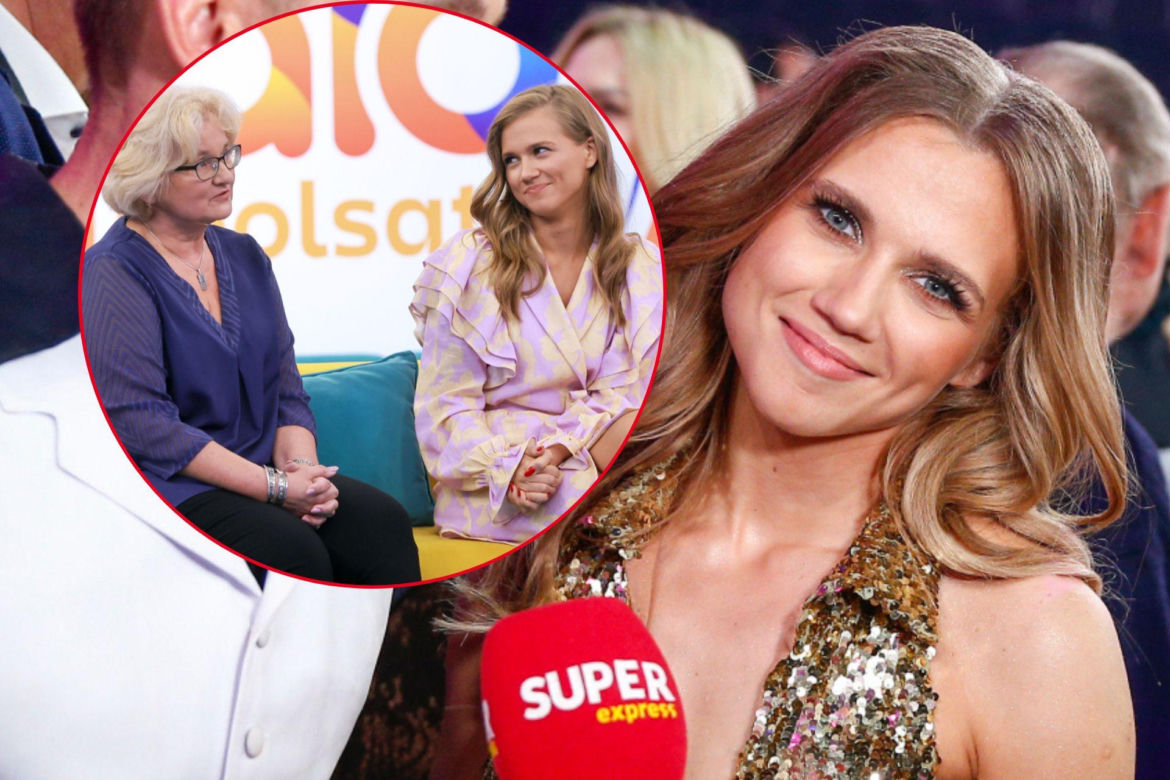 Agnieszka Kaczorowska z mamą w "Halo, tu Polsat"