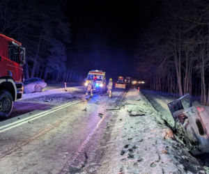 Wypadek pod Iławą, sześć osób w szpitalu