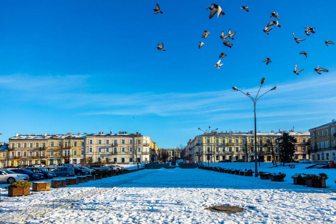 Plac Wolności w Kielcach przed przebudową