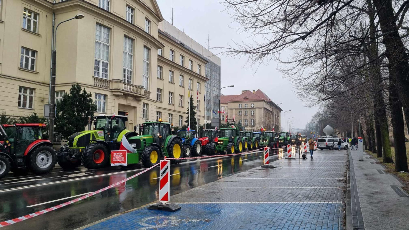 Protest rolników w Poznaniu