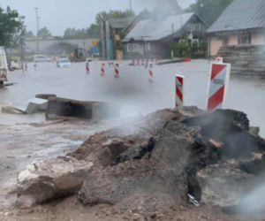 Białystok. Ulewa nad miastem 21.08.2019