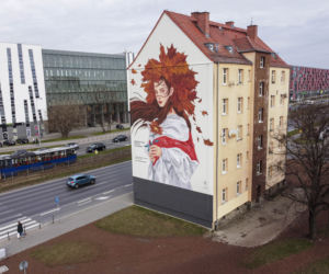 Mural dla białoruskiej opozycji przy ulicy Legnickiej we Wrocławiu