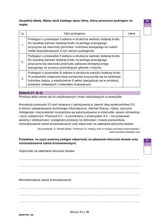 Matura próbna 2025: geografia. Arkusze CKE i odpowiedzi. Poziom rozszerzony [Formuła 2023]