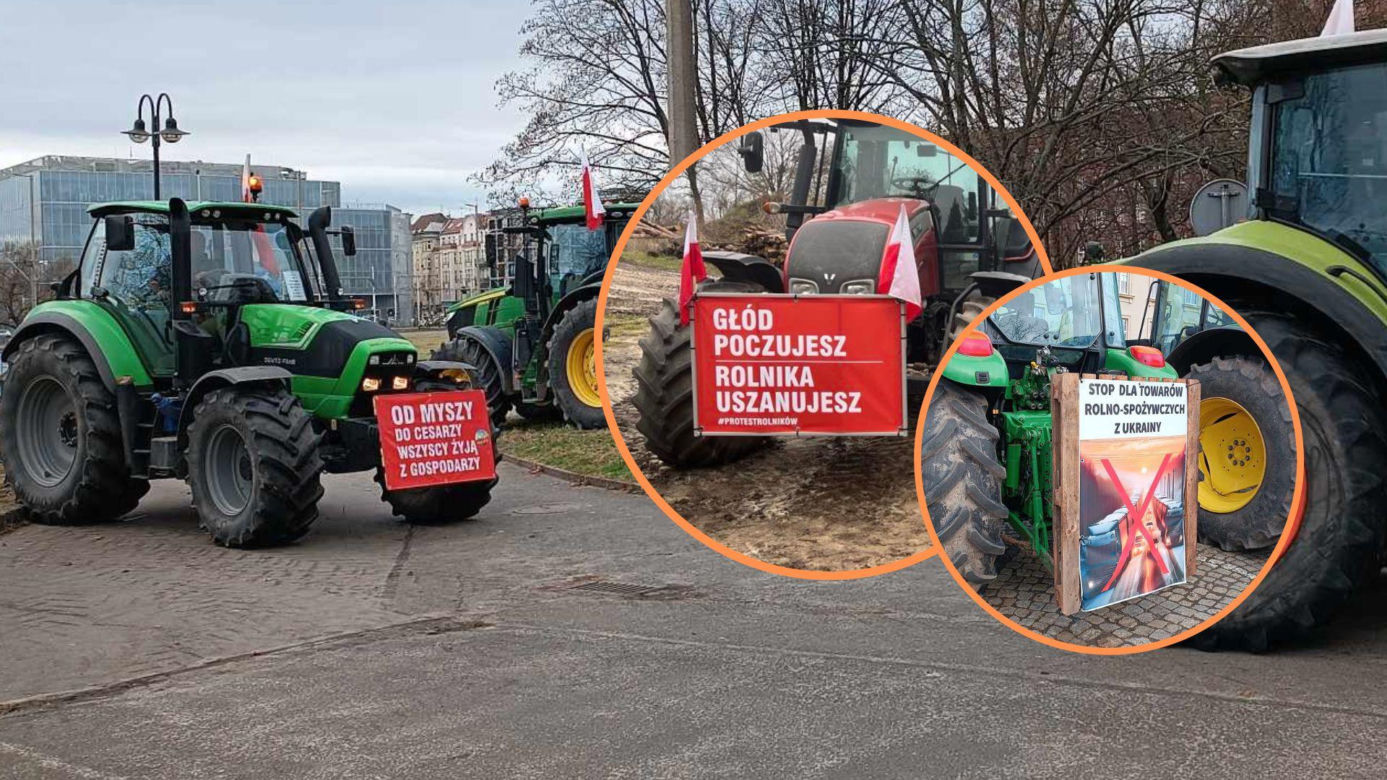  Hasła z protestu rolników we Wrocławiu. Głód poczujesz, rolnika uszanujesz!