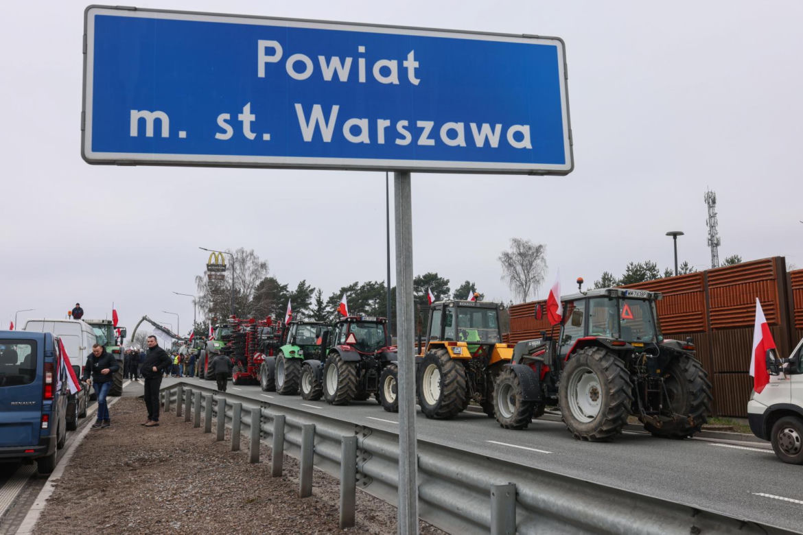 Protest rolników Zakręt