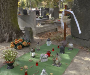 Grób Rafała Poniatowskiego, dziennikarza TVN24