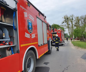 Wielki pożar domu koło Wągrowca
