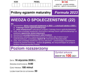 Matura próbna WOS 2026 - arkusze CKE i odpowiedzi. Jakie były zadania 16.01.2026?