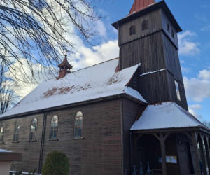 Parszów. Drewniany kościół pw. Zesłania Ducha Świętego