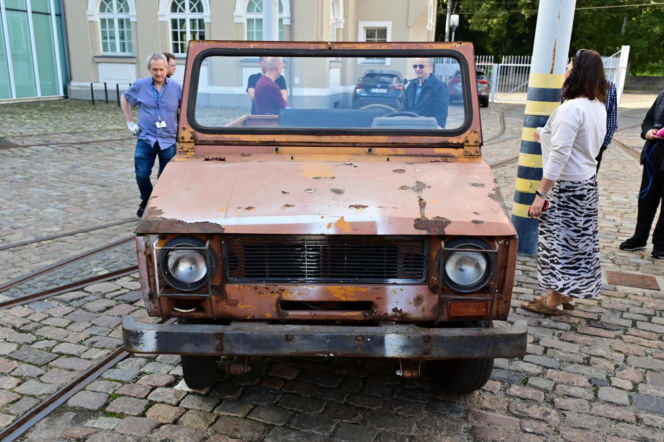 Prototyp terenowego Poloneza w Muzeum Techniki i Komunikacji w Szczecinie