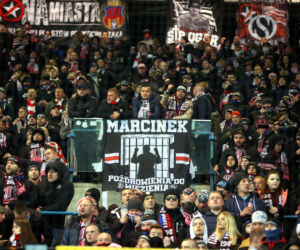 Kibice na meczu Wisła Kraków - Cracovia