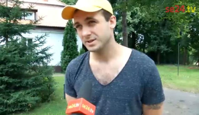 Michał Żurawski na planie "Czasu honoru"