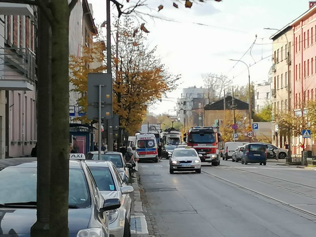 Zderzenie tramwaju z BMW w Krakowie