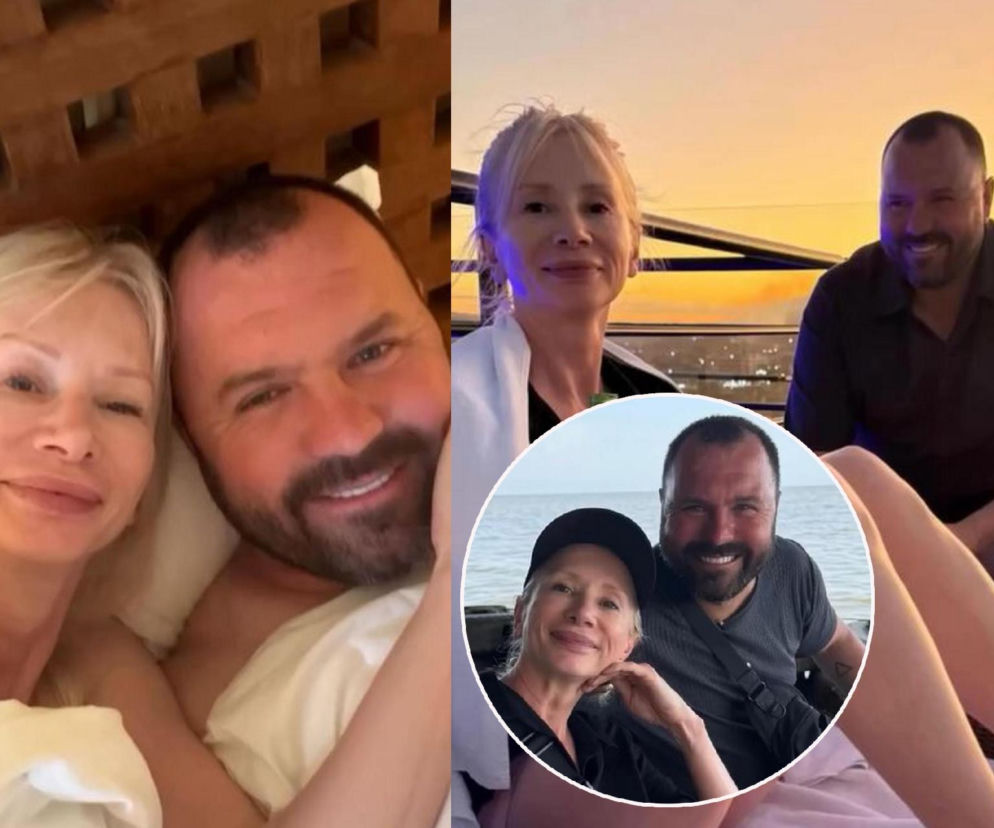 Ewa Gawryluk z mężem Piotrem Domanieckim