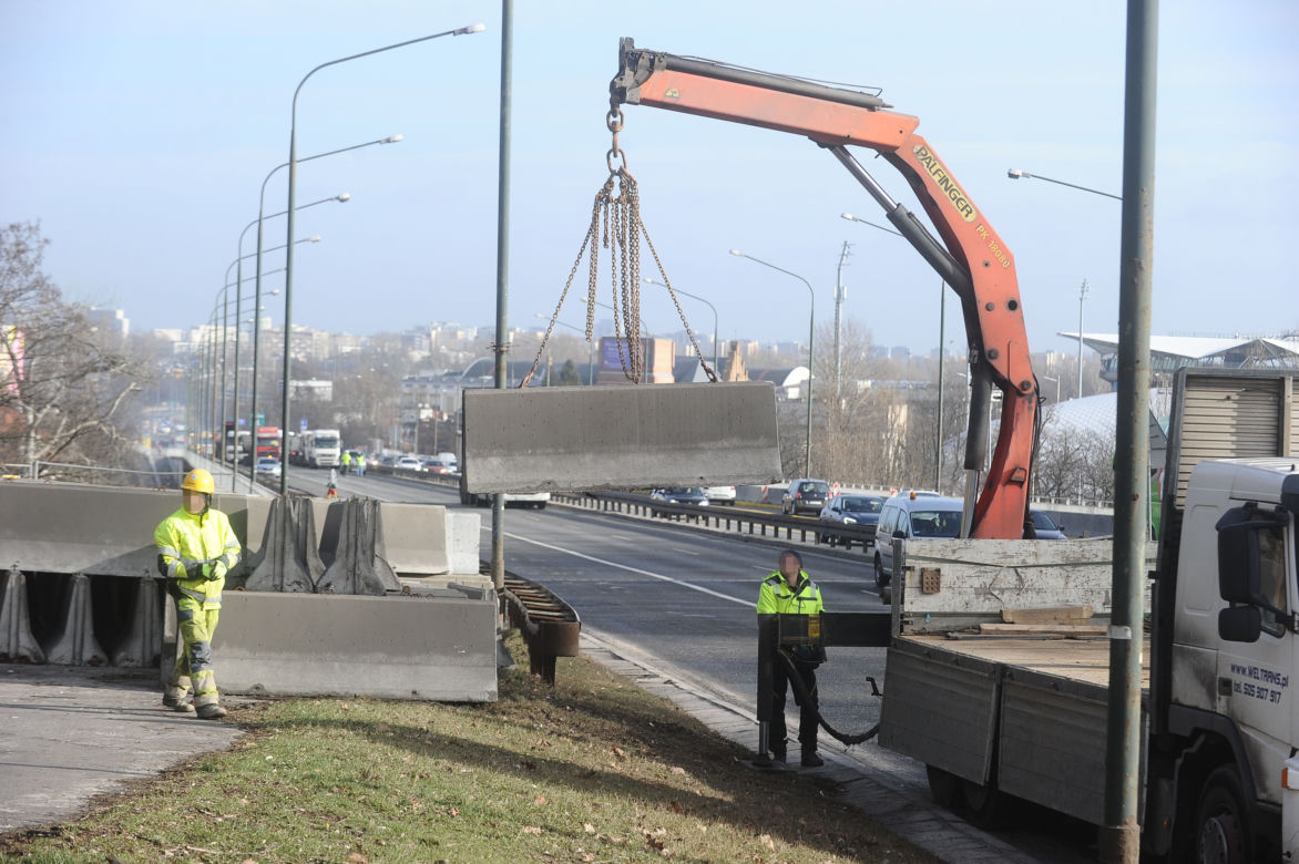 Trasa Łazienkowska zamknięta. Rozpoczął się wielki remont