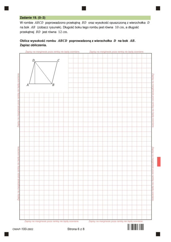 Próbny egzamin ósmoklasisty 2026: Matematyka ARKUSZE CKE