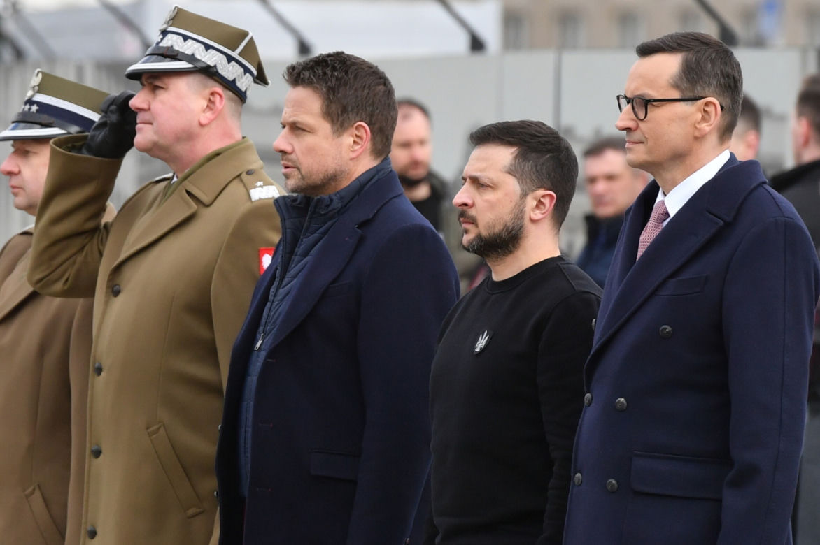 Wołodymyr Zełenski złożył kwiaty pod Grobem Nieznanego Żołnierza