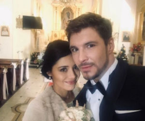 Ślub Izy i Marcina w M jak miłość. Mikołaj Roznerski i Adriana Kalska już po ślubie - ZDJĘCIE