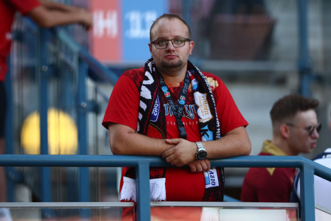 Wisła Kraków - Wieczysta Kraków: Zdjęcia kibiców i zawodników z meczu 6. kolejki PKO BP Ekstraklasy