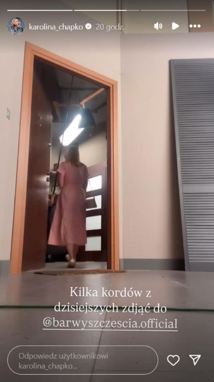 Barwy szczęścia na planie. Dominika (Karolina Chapko)