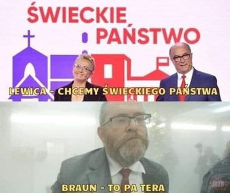 Grzegorz Braun z gaśnicą w Sejmie