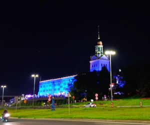 Nowa iluminacja Zamku Książąt Pomorskich w Szczecinie
