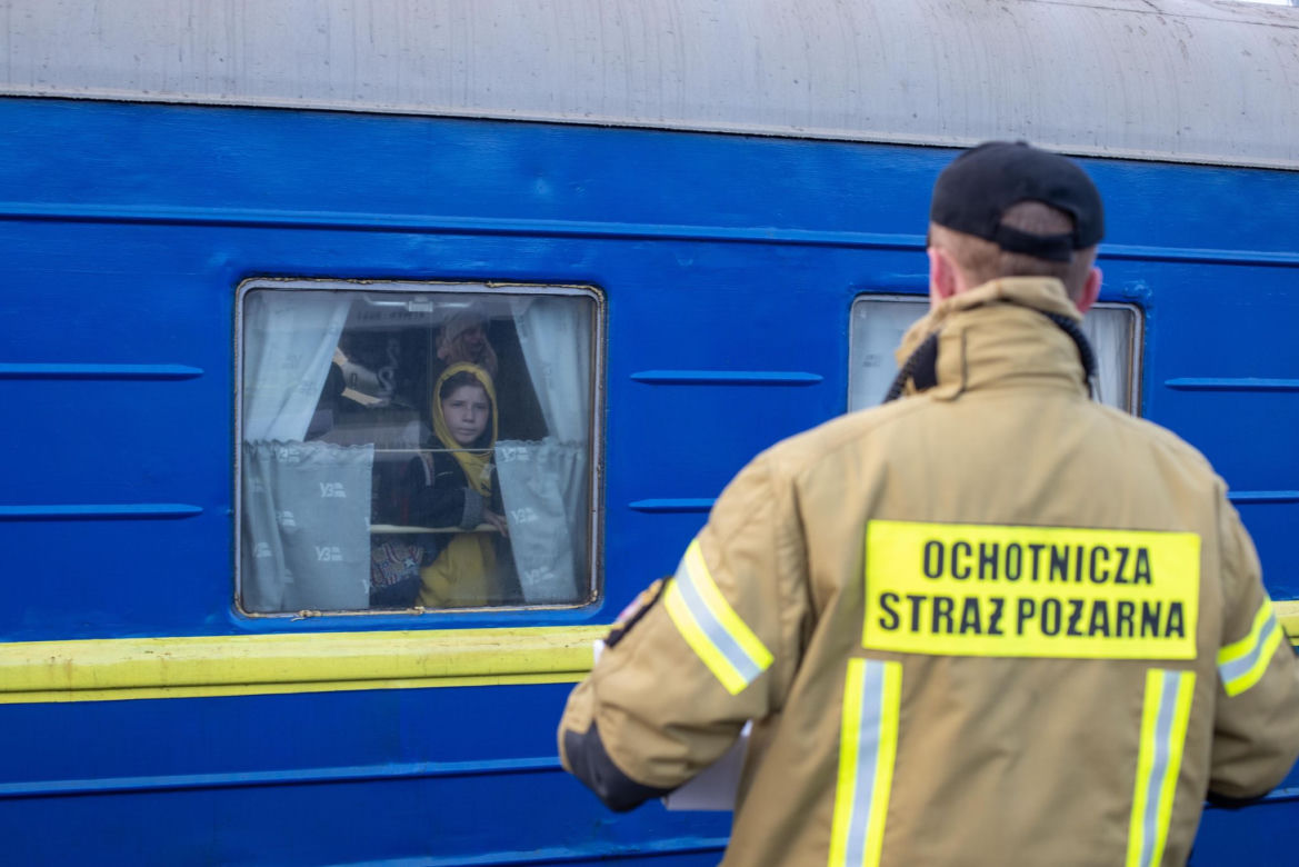 1,5 tys. uchodźców z Ukrainy przyjechało specjalnym pociągiem na Śląsk