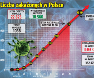 Koronawirus: Zobacz wykresy i prognozy – stan na 28.05 godz. 17.30