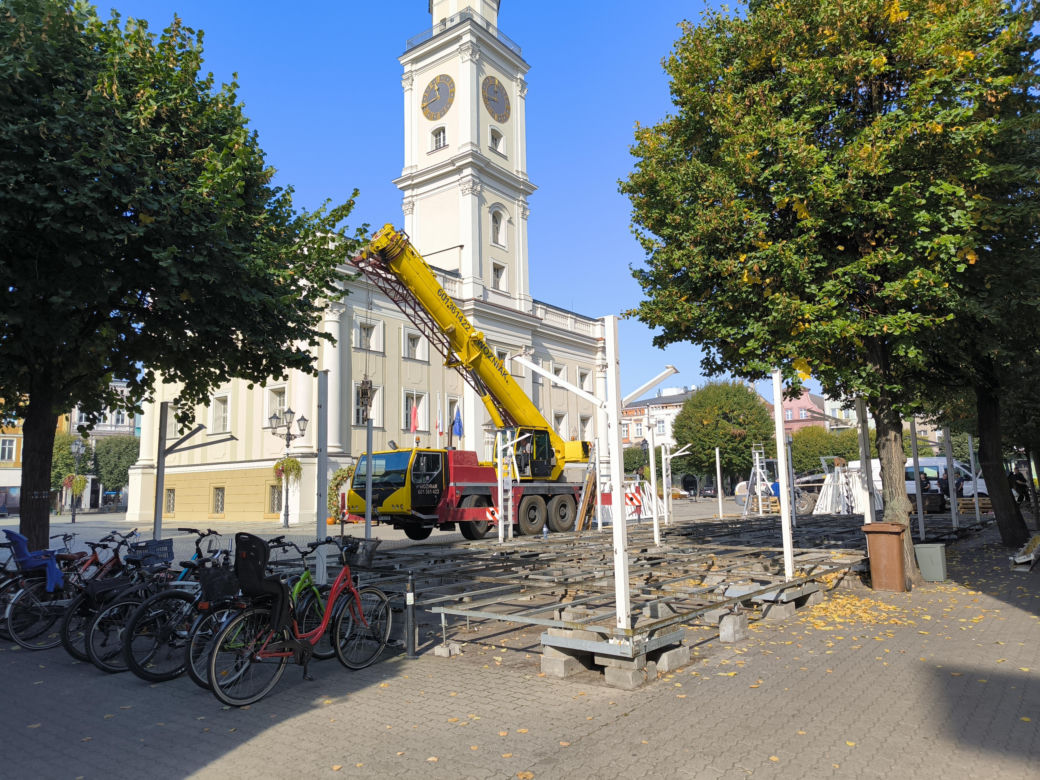 Rynek w Lesznie przed remontem