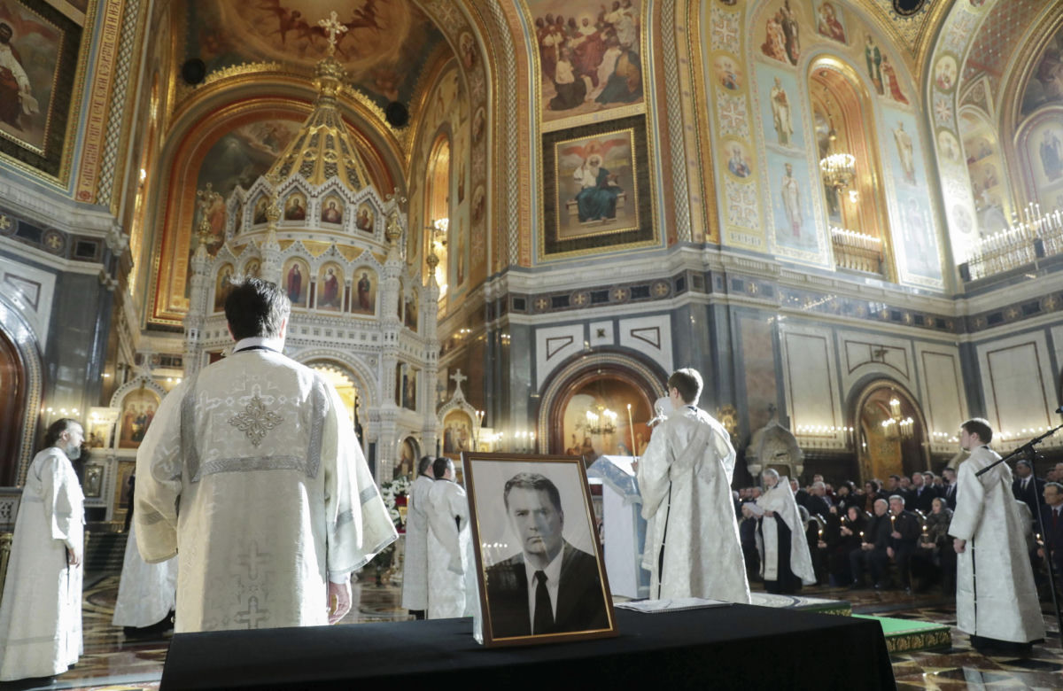 Pogrzeb Władimira Żyrinowskiego. Pożegnał go sam Putin