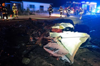 W tragicznym wypadku w miejscowości Pieńki zginął kierowca osobówki