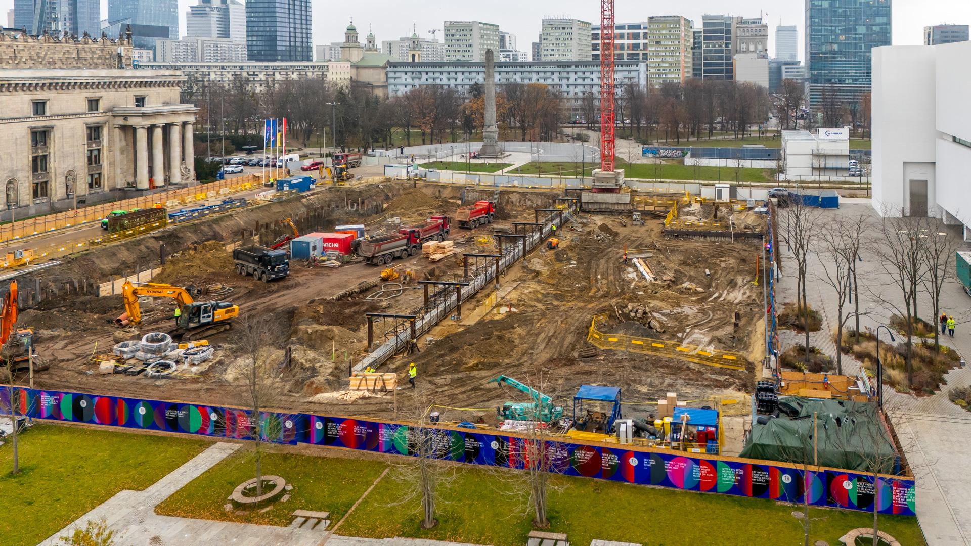 Budowa gmachu teatru TR Warszawa