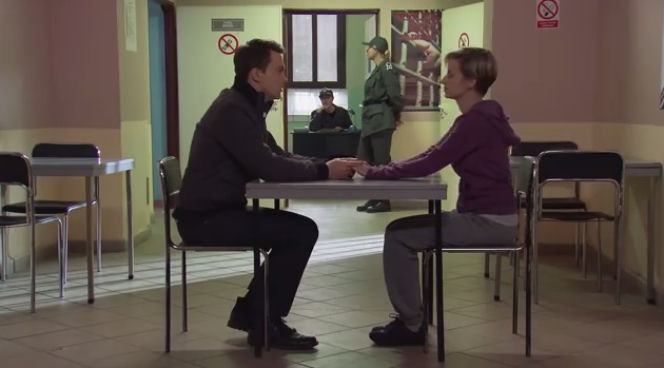 Pierwsza miłość. Sabina (Urszula Dębska), Natan (Krzysztof Kwiatkowski)