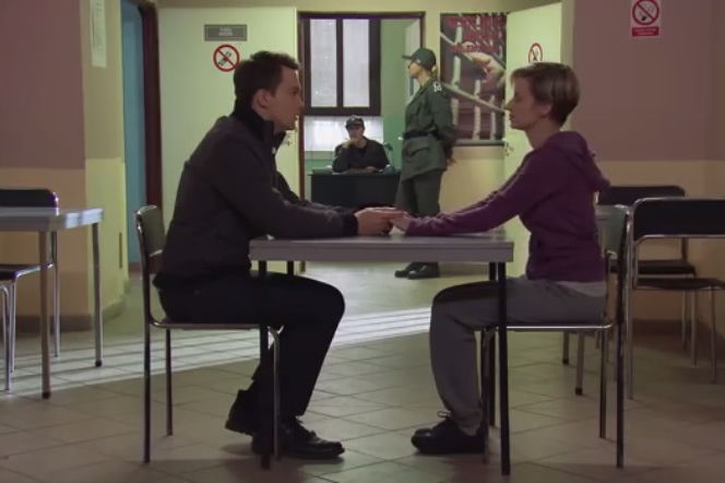 Pierwsza miłość. Sabina (Urszula Dębska), Natan (Krzysztof Kwiatkowski)