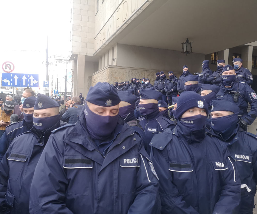 Protest przed Sądem Okręgowym
