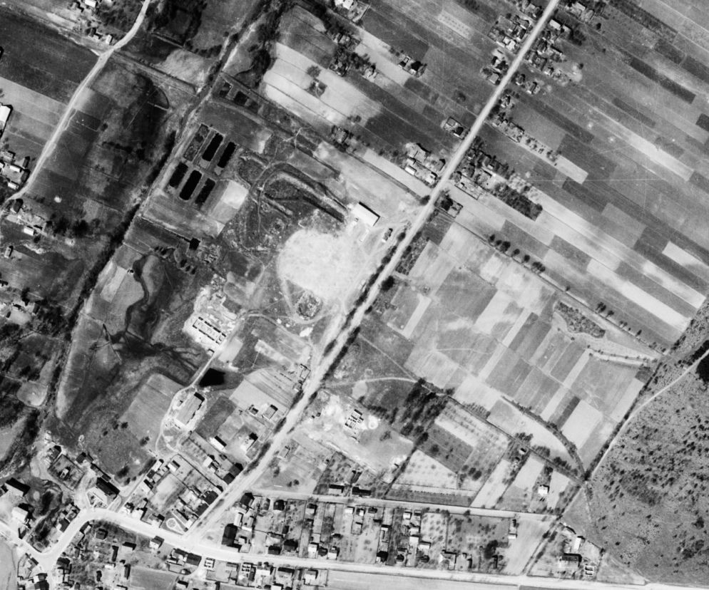 Zakrzówek 1964 z lotu ptaka