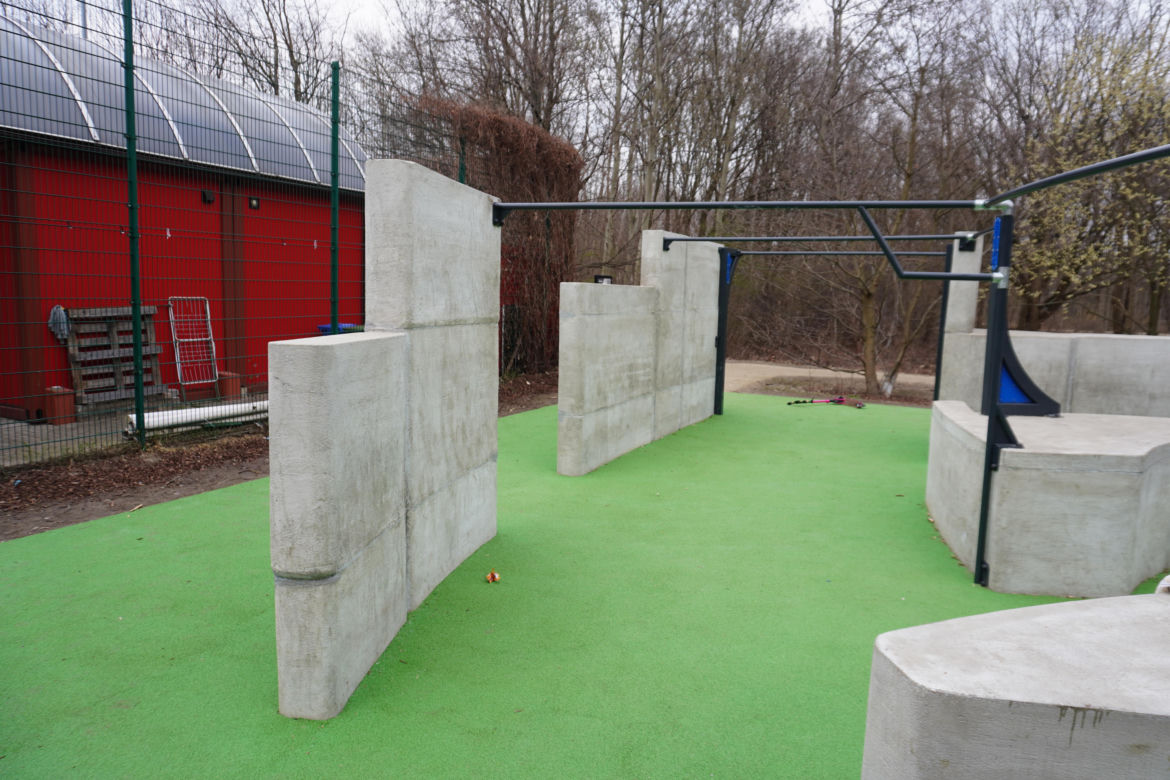 Flowpark w Parku Przy Bażantarni na Ursynowie