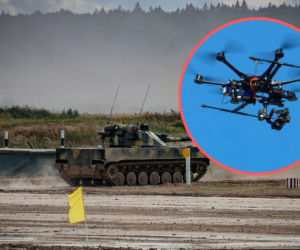 Dron spadł na jednostkę wojskową! 70 metrów od magazynu broni