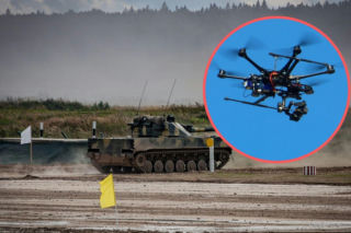 Dron spadł na jednostkę wojskową! 70 metrów od magazynu broni
