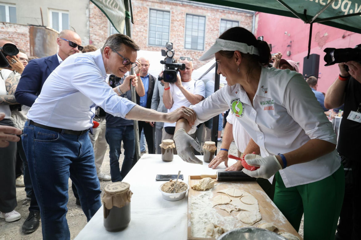 Tak grillował Morawiecki